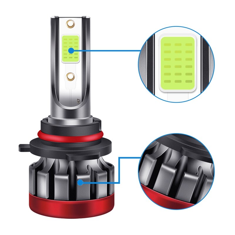 2 Stuks Auto Led Mist Lampen 9006/HB3 Lime Obd Lichtbron Led 12V 30W 3000LM Fog verlichting Voor Golf Toyota Mitsubishi