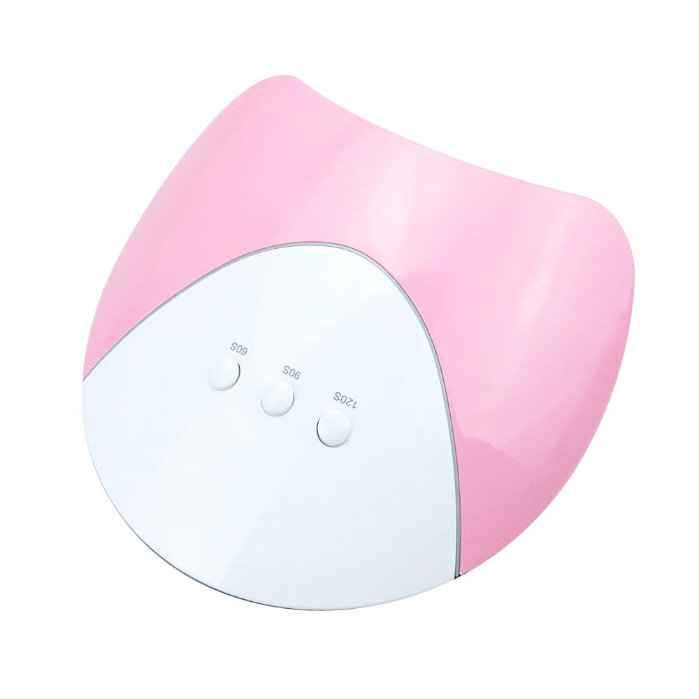 Shells style 36w uv led lampe søm sol lys negletørrer led lampe til negle alle gel polish hærdende power lampara nail art værktøjer  z3: Lyserød