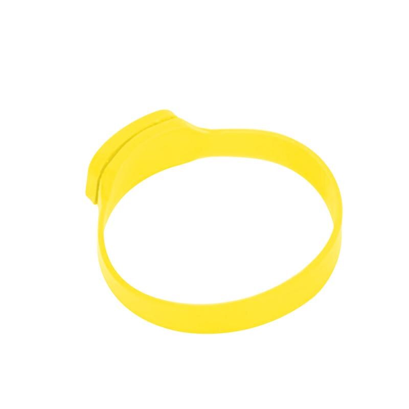 Hand Sanitizer Disinfectant Sub-packing Sanitizer Dispenser Pumps Silicone Bracelet Wristband Wearable Soap Dispenser: C yellow