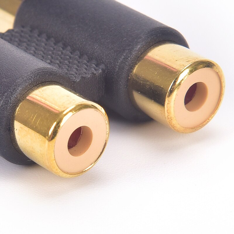 2 teste doppio doppio RCA femmina a connettore adattatore Phono connettore Video presa spina RCA Phono doppio accoppiatore Audio femmina