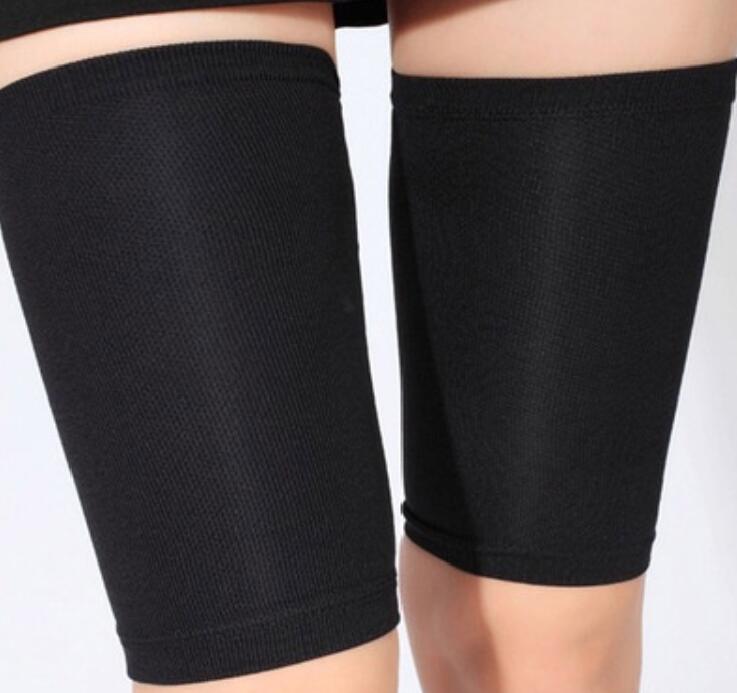 Bande pour amincissement des bras pour femme,ceinture d'enveloppement, cellulite minceur, outil de lifting, 2 pièces,: Black Leg belt