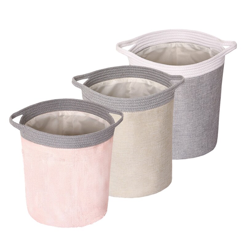 Imitation Cotton And Linen Storage Storage Box Foldable Storage Basket Housekeeping Container Organizers