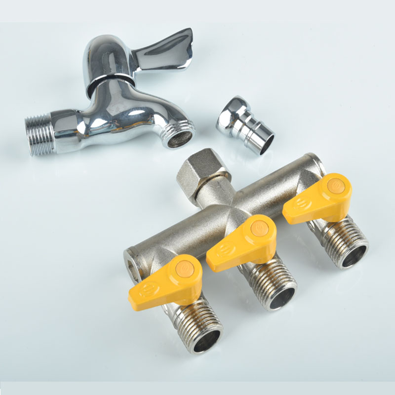 Washing machine faucet one inlet two outlet Splitter two-way three-way four-way valve DN15 DN20 adapter