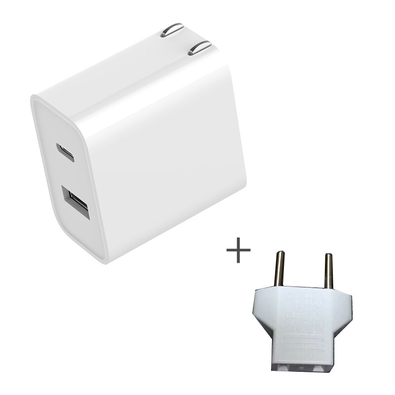 Cargador USB Original Xiaomi 1A1C 30W(Max), salida inteligente PD 2,0 QC 3,0, carga rápida tipo-c 5V = 3A 9V = 3A 15V = 2A 12V = 2,25a tipo A: add EU Adapter