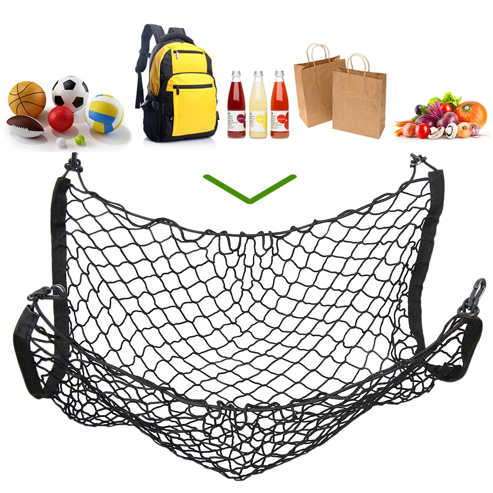 Voiture coffre filets organisateur filet avec crochets voiture accessoires pour renault megane clio Koleos Kadjar Duster DACIA Captur Fluence Laguna