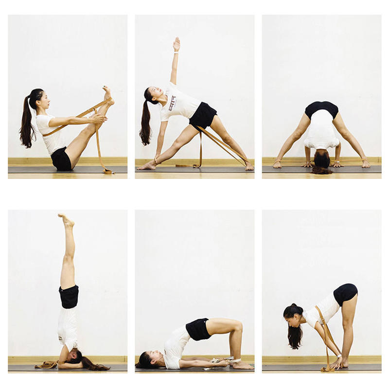 Curea de yoga pentru stretching | curea de yoga cu lungime reglabilă cu cataramă metalică, ideală pentru yoga, antrenament de flexibilitate pilates