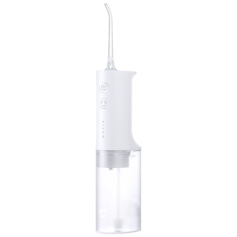 Xiaomi mijia irrigador oral portátil água dental flosser jato de água limpeza dente bocal dentadura escova de dentes