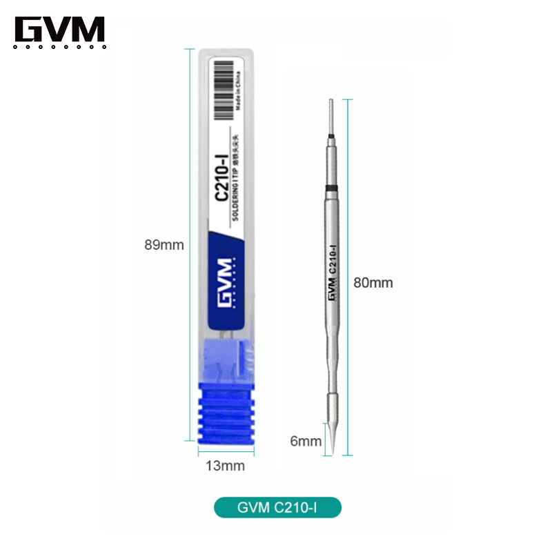 GVM C210 Series Integrated Soldering Iron Tips and Heating Core Efficient Heat Conduction Temperature Recovery for GVM T210: I