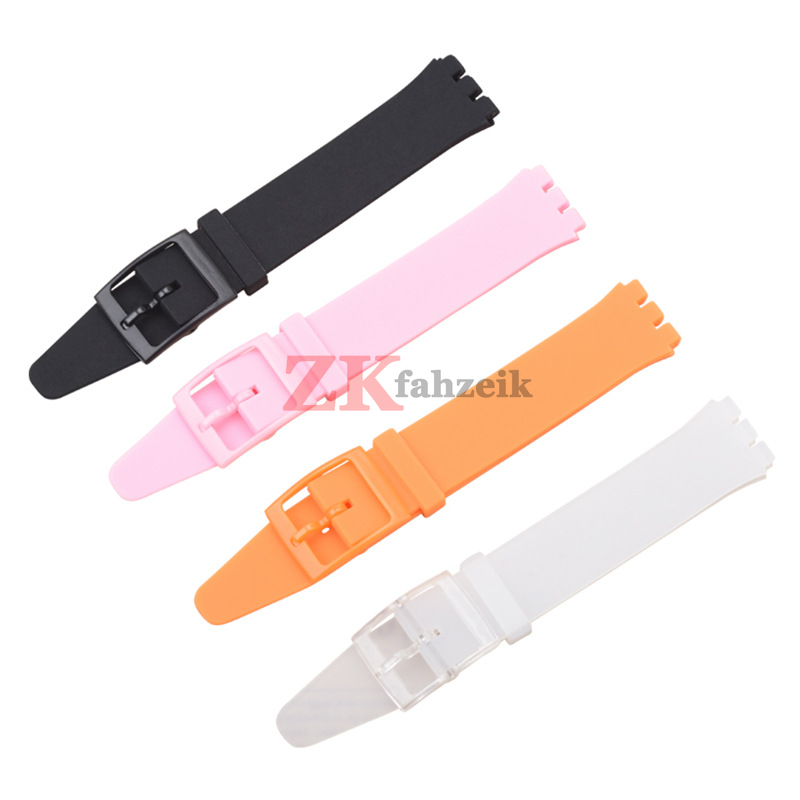 Silikonarmband für Swatch-Uhrenarmband, 16 mm, 17 mm, 19 mm, 20 mm, wasserdicht, weiches Gummi-Uhrenarmband, Handgelenk-Armbinde, Gürtel
