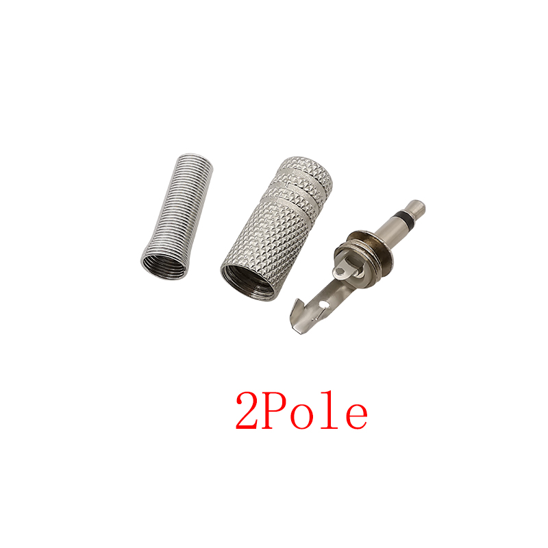 5 Stuks Metalen 3.5Mm Mannelijke Stekker 2/3/4 Polen Mono/Stereo Audio Koptelefoon Connector Jack Ts/Trs/Trrs 3.5Mm Plug Solderen Diy Reparatie
