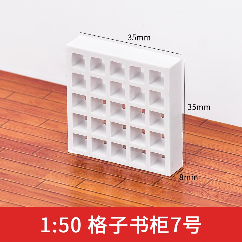 2 Stuks 1/25 1/30 1/50 Schaal Zand Tafel Diy Model Building Materiaal Moderne Boekenkast Kast Model: 6