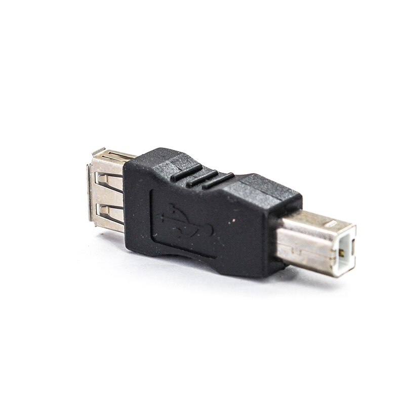 2.0 usb hun af/bm a hun til b han stik pc telefon computer printer port han adapter mini sort