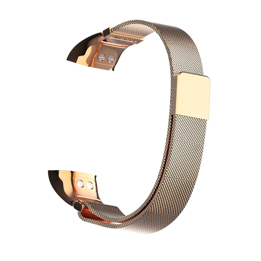 For Huawei Honor Band 5 4 Luxury Metal Loop Watch Band Magnetic Replacement Smart Watch Strap Bracelet Wristbands: rose gold