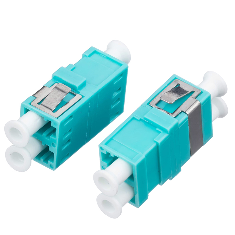 Intergrated style Duplex OM3 LC UPC Fiber Adapter MM SC Type Duplex Flange Coupling Carrier Class Fiber Optic Coupler