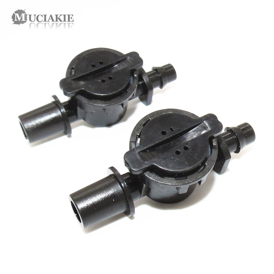 MUCIAKIE 20PCS Anti Drip Device Anti-drip Valve Garden Irrigation Sprinkler Connector 6mm 7.5mm to 1/4'' (4/7mm) Barb Micro