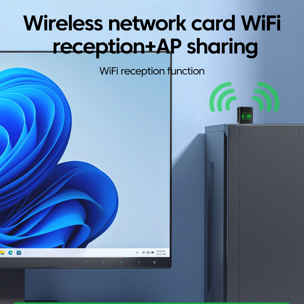 900M 2 In 1 Wifi Wireless Network Card USB Wifi & Bluetooth-compatible Adapter Dual-Band 5G High-Speed For Desktop Laptop PC