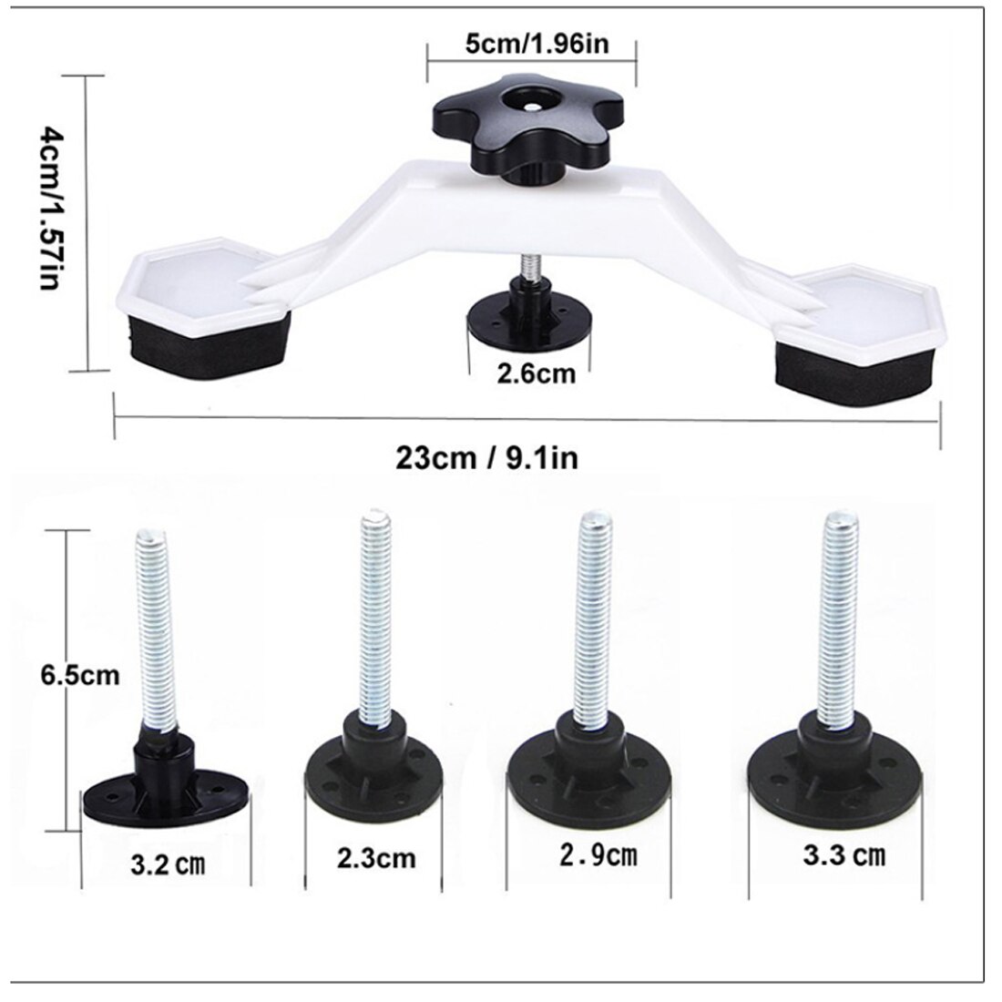 Kit de herramientas, extractor de abolladuras de puente de plástico, juego de herramientas de mano para herramienta de reparación de abolladuras sin pintura, Kit para abolladura de carrocería de coche l