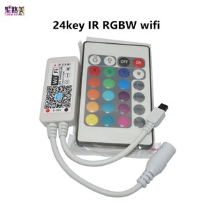Magic Home DC5V 12V 24V Bluetooth controlador WiFi inalámbrico, RGB/RGBW IR RF LED Controller para 5050 WS2811 WS2812B Pixel led strip: 24key IR RGBW wifi