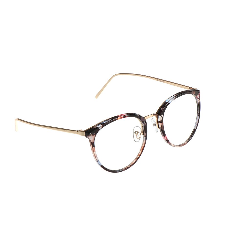Retro Cat Eye Glasses Frame Faceted Crystal Eyeglasses Can Be Equipped with Myopia Glasses Vintage Women Eyeglass Frame: Type 3- multicolor