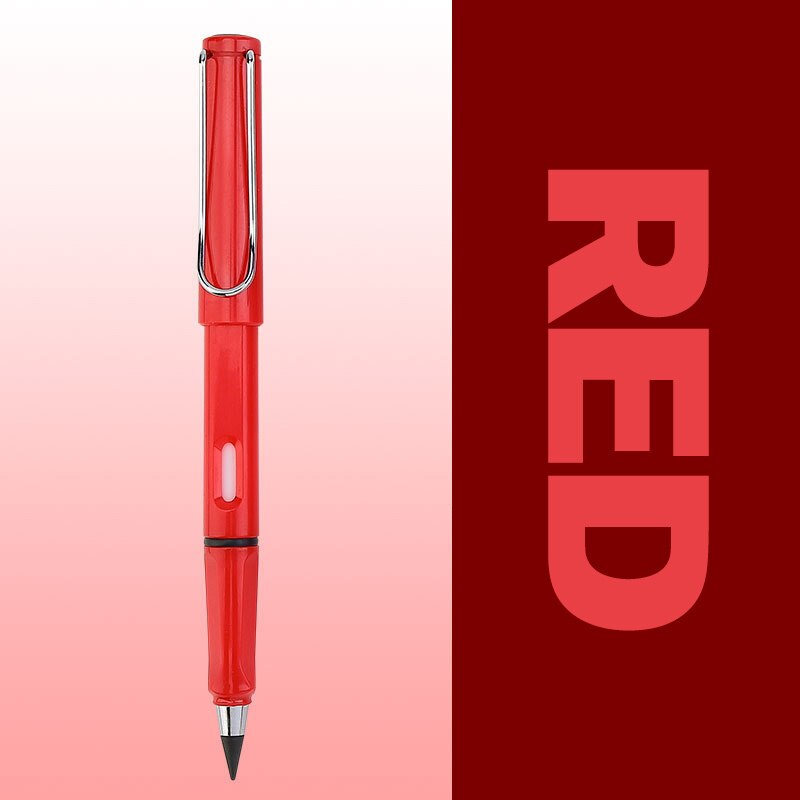 Technology No Ink Pen Unlimited Writing Pencils No Cutting Students Magic Pencils For Writing Art Sketch Painting Tools: Red