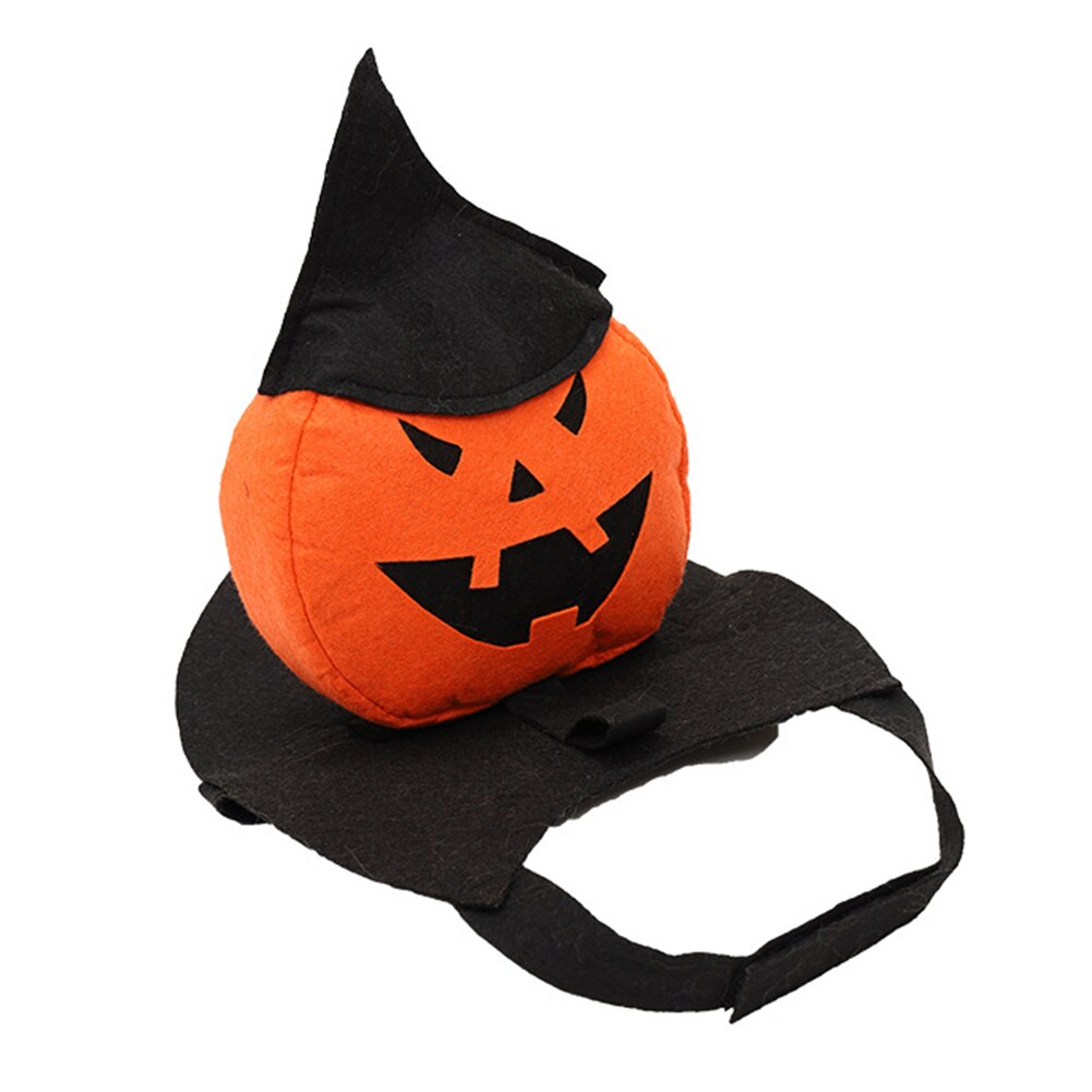 Kjæledyrhund halloween gresskar kostyme gresskar ridder med trollmann heks lue hundeklær kostyme  h88f: M