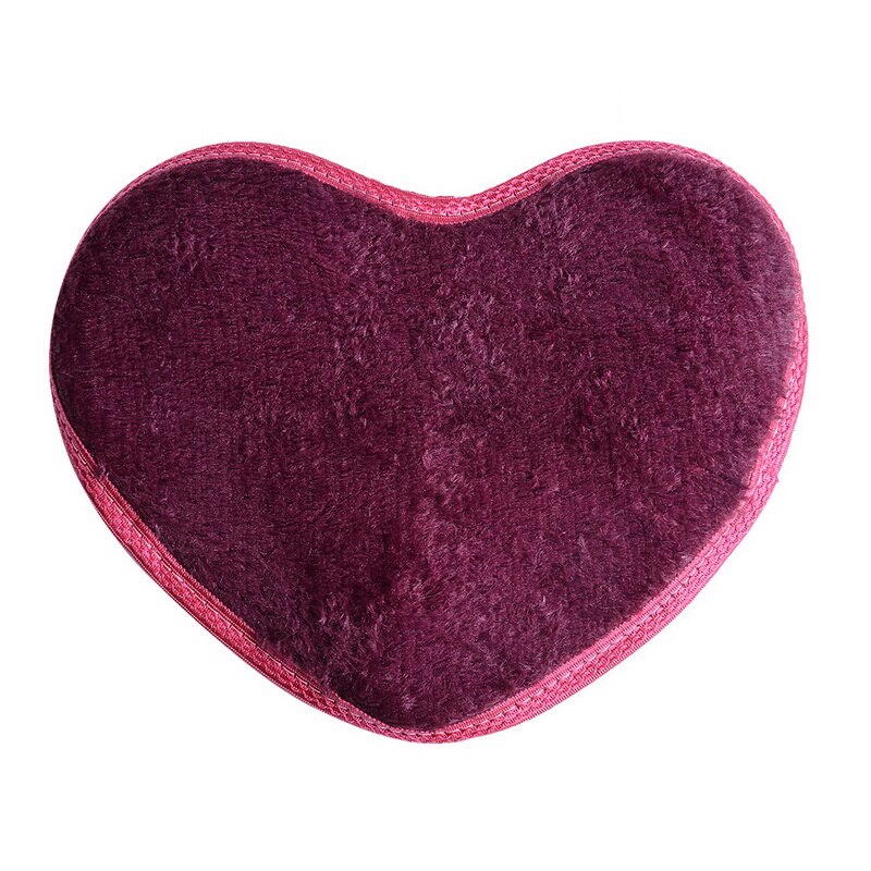 Shaggy tapijt wol imitatie pluizige matten kunstmatige schapenvacht harige mat hartvormige salontafel bed zonder pluis tapijt 30*40cm: G135840a