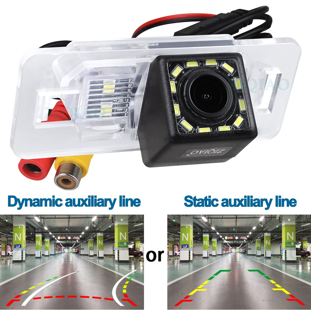 Ziqiao voor bmw 1- serie  e82 3 -serie  e90 e91 5- serie  e39 x1 x3 nachtzicht dynamische achteruitrijcamera  hs023