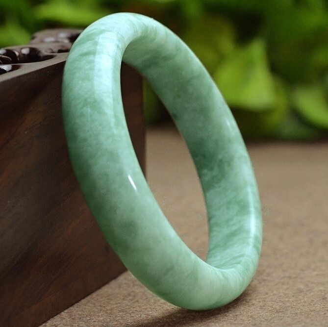 Genuine Natural Green Jade Bangle Bracelet Charm Jewellery Accessories Hand-Carved Lucky Amulet for Women Her Men