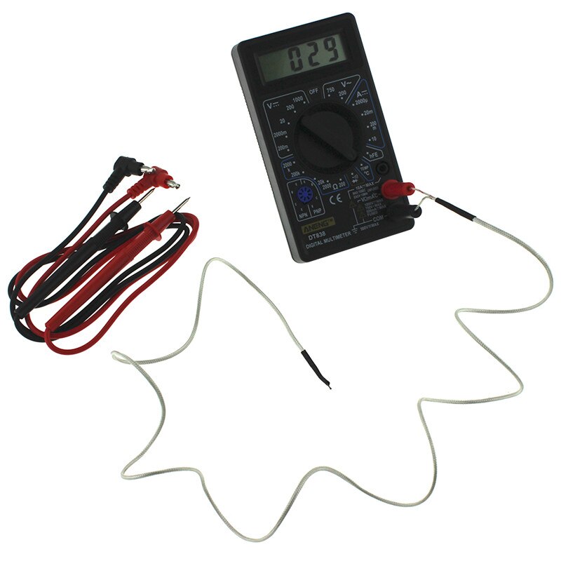 DT838 LCD Digital Multimeter AC DC Tester Voltmeter Diode Resistance Current Diode Electric Multi Tester Tool