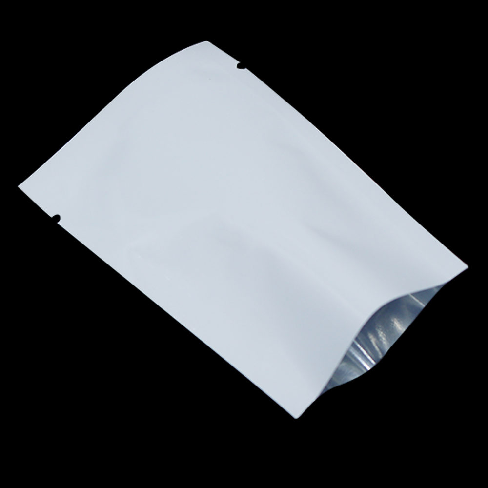 300Pcs 6x9cm Bunte Aluminium Folie Verpackung Tasche Snack Kaffee Lagerung tasche Lebensmittel Grade Mylar Pouch Open top Wärme Dichtung Vakuum Tasche: White