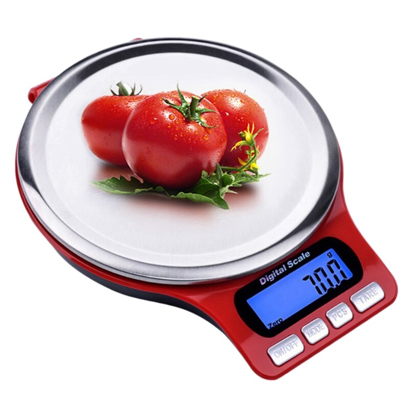 Digital Kitchen Scale 3Kg Stainless Steel Electric Kitchen Scale High Precision Cooking Food Balance Lcd Backlight Display: Default Title