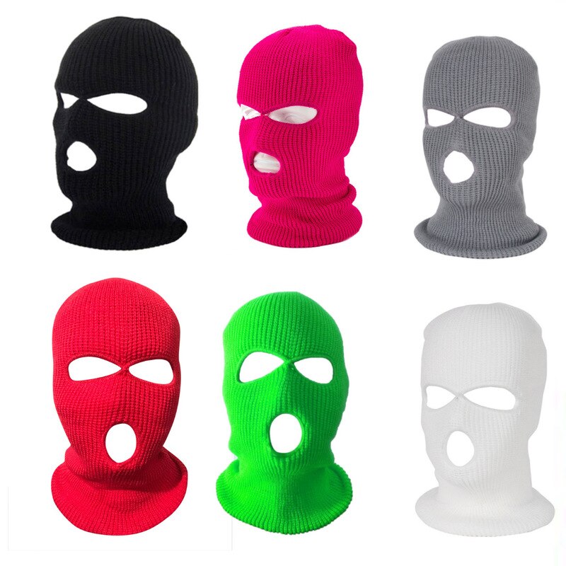 Balaclava halloween naamio hattu lippalakit juhliin moottoripyörä polkupyörä pyöräily unisex pitää lämpimänä urheilupipot neulottu hattu