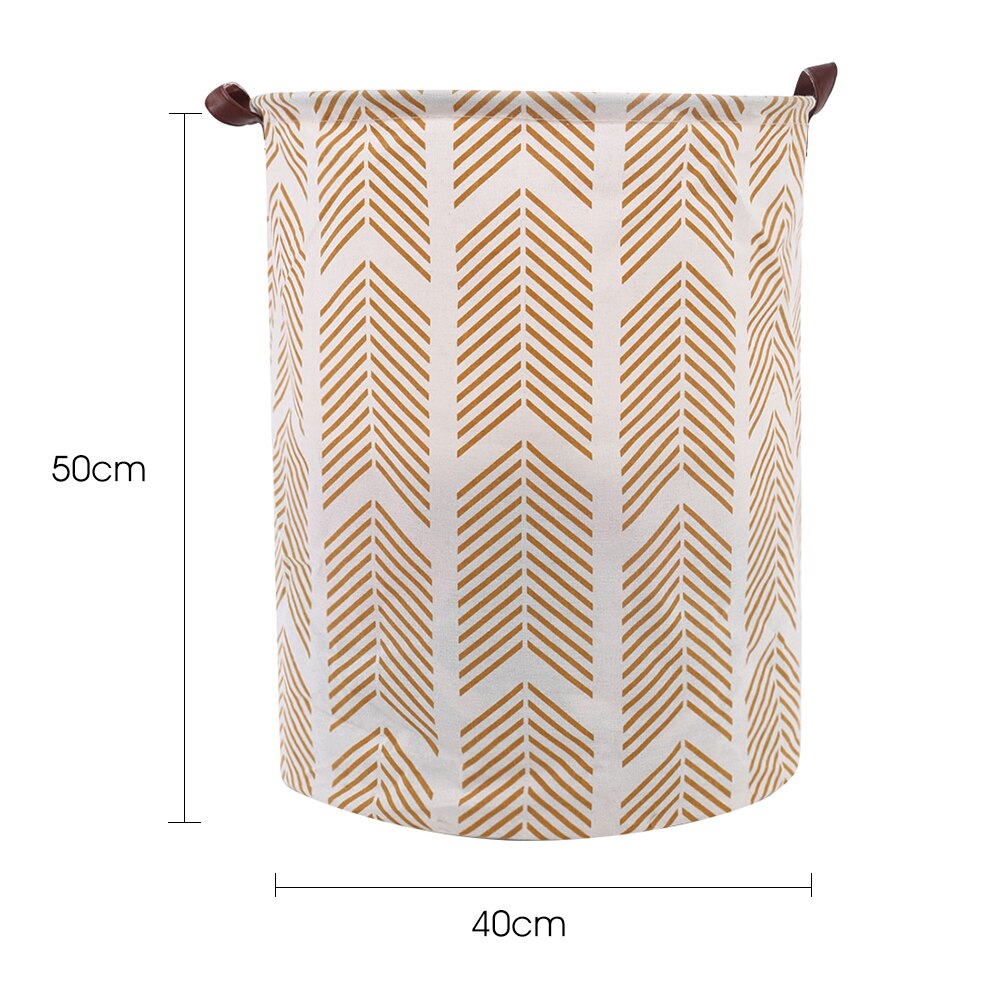 40x50cm Geometric Folding Laundry Basket Round Storage Bin Bag Hamper Collapsible Clothes Bucket Organizer Large Capacity