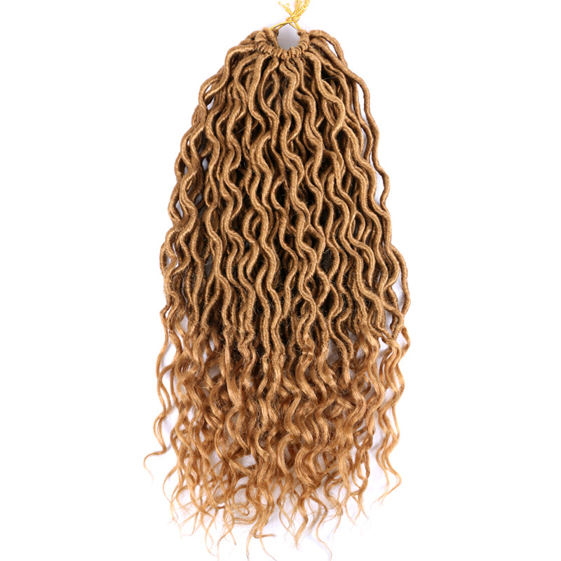 ZYR Faux Locs Curly Ends Ombre Crochet Hair 24 roots Hair-Extension For African Women: 27