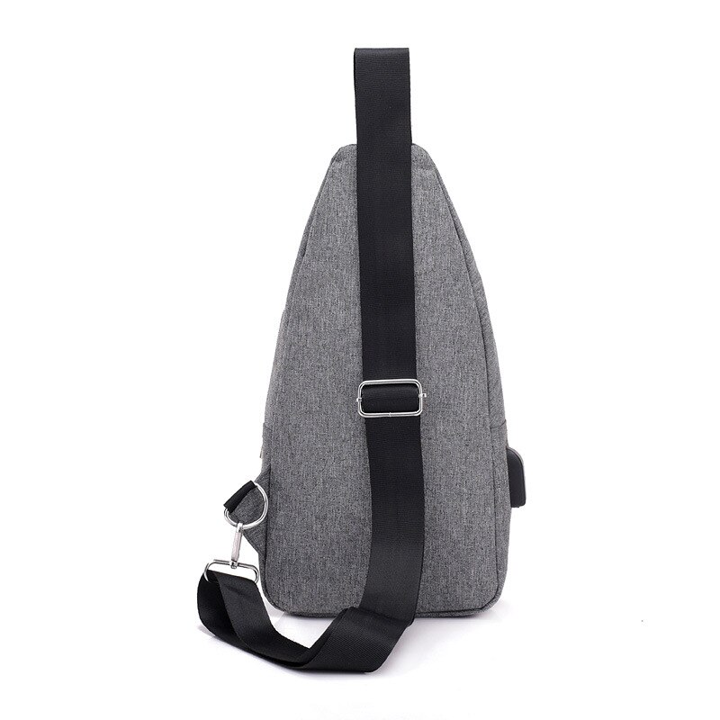 Casual heren borsttas enkele schoudertas usb-oplaadbare borsttas crossbody tassen mannelijke anti-diefstal enkele riem rugtas