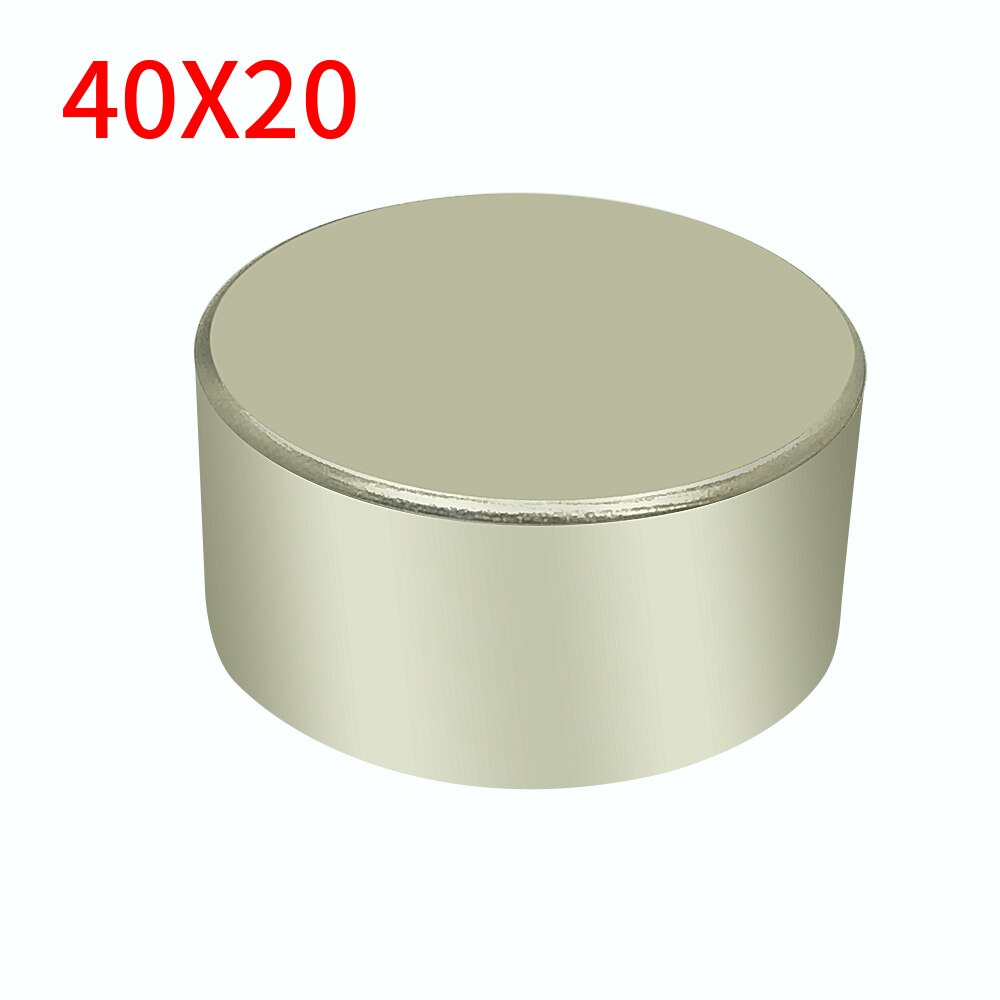 Imán de neodimio N52, 50x30MM, bloque redondo superfuerte, Imanes de tierras raras de 40x20MM, 1 ud.