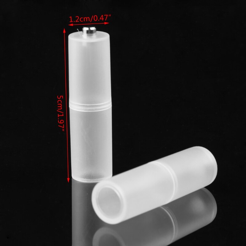 Adaptateur de convertisseur de batterie, 4 pièces, taille AAA R03 à AA LR6, Durable,