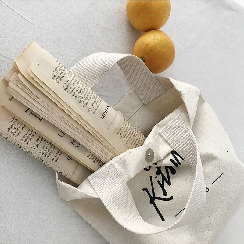 Borsa da donna Casual borse a tracolla di grande capacità Shopper Canvas Letter Fashion Harajuku Print Shopper borse