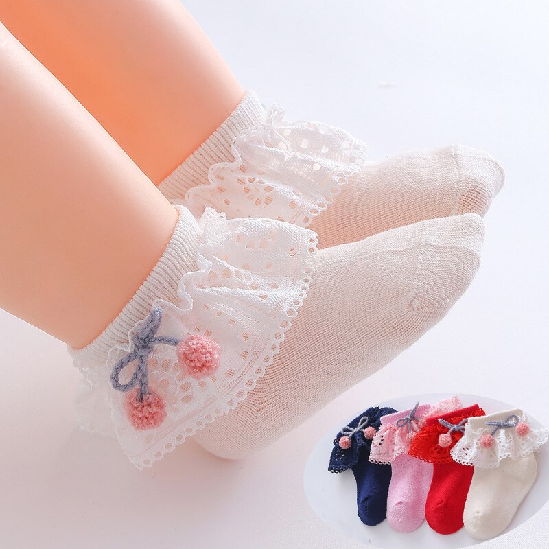 Baby Princess Socks Cotton Baby Sock Autumn Lace Girls Socks Spring 12 Month Old Year Baby Socks For Newborns Child Sock