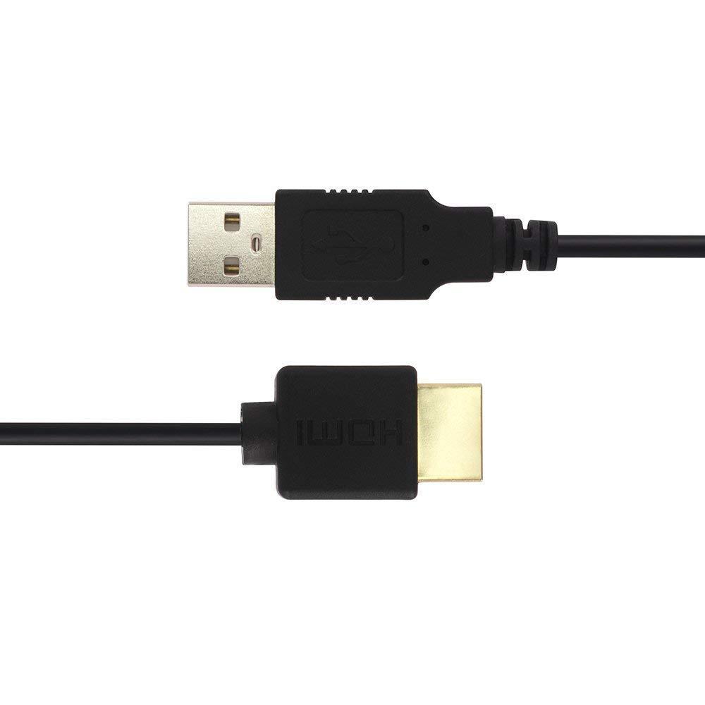 USB zu HDMI Ladekabel Männlichen Ladegerät Kabel Splitter Adapter HDTV PlayStation3 DVD Monitor USB 2.0 Stecker auf HDMI Stecker Kabel