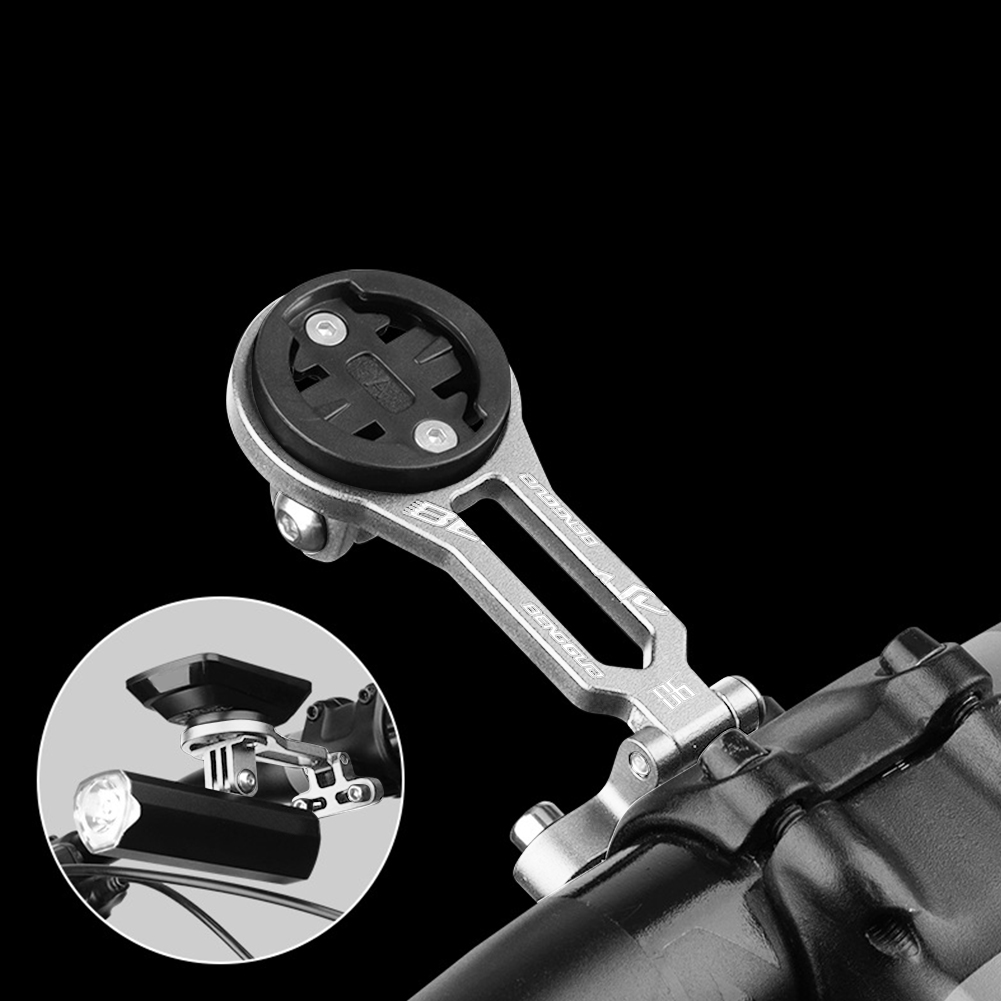 VGEBY Supporto Estensibile Per Manubrio Bici – Alluminio Per Computer Bryton E Action Cam, Con Attacco Per Luci