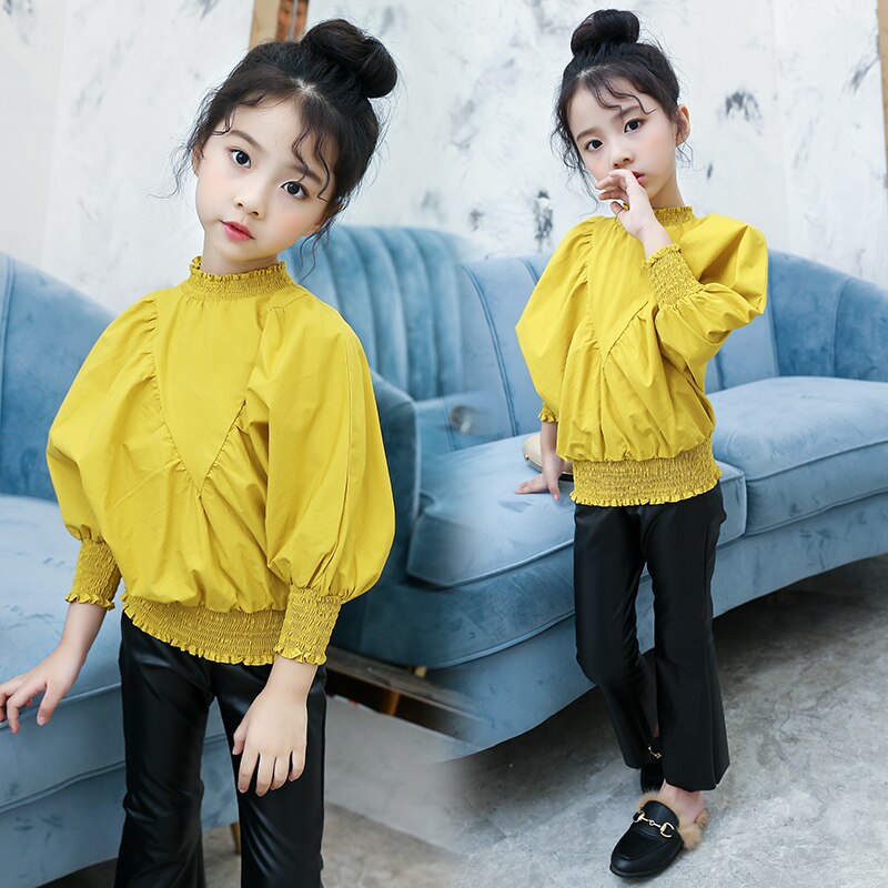 Blusa blanca de verano para niñas, ropa para niñas, 8 3 5 10 12 años, Blusa de manga larga para niñas, tops para niños, 7 seconds fish