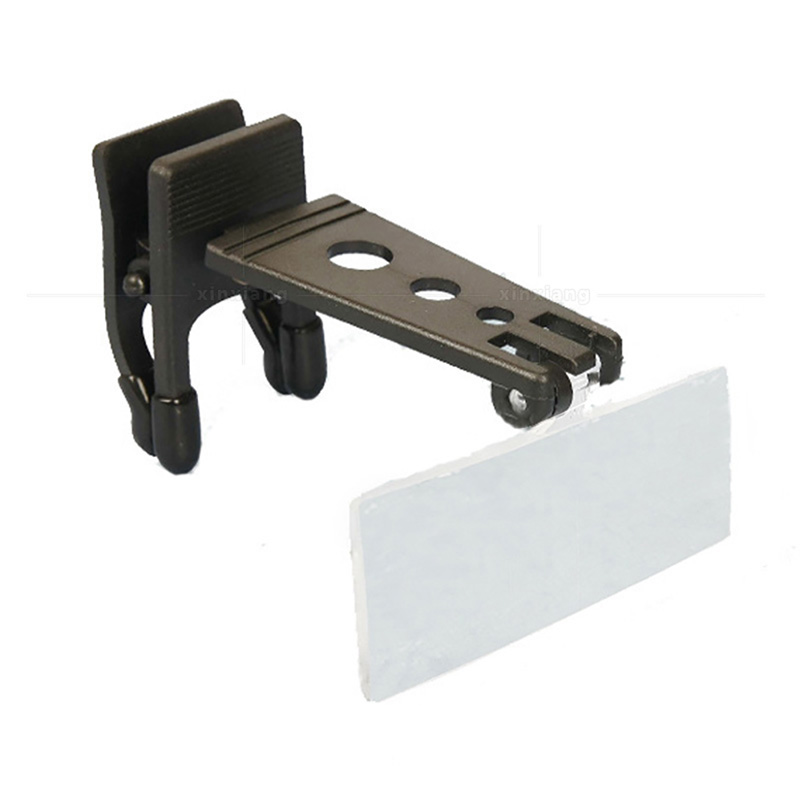 1.5x/2.5x/3.5x forstørrelsesglas optiske instrumenter foldeclips på brillelup med 3 linser abs akryl holdbar 85 x 30mm