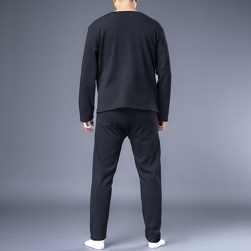 Winter thermal underwear 9XL Bust 165cm 5XL 6XL 7XL 8XL Plus size Fleece large size men long johns