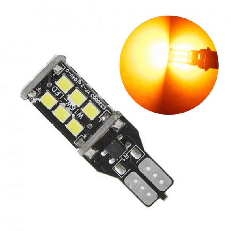 T15 W16W Auto Reverse Backup Richtingaanwijzer Led Lamp Auto Verlichting Accessoires Signaal Lamp Cool Canbus 15SMD 2835