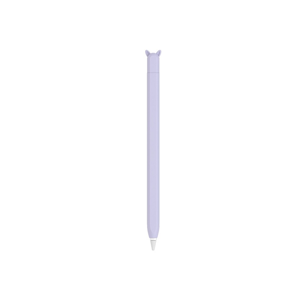 Protective Silicone Smartphone Pen Case Full Cover Tablet Pen Touch Screen Drawing Pen Case For Apple Pencil 1st 2nd Generation: Purple-2 generation