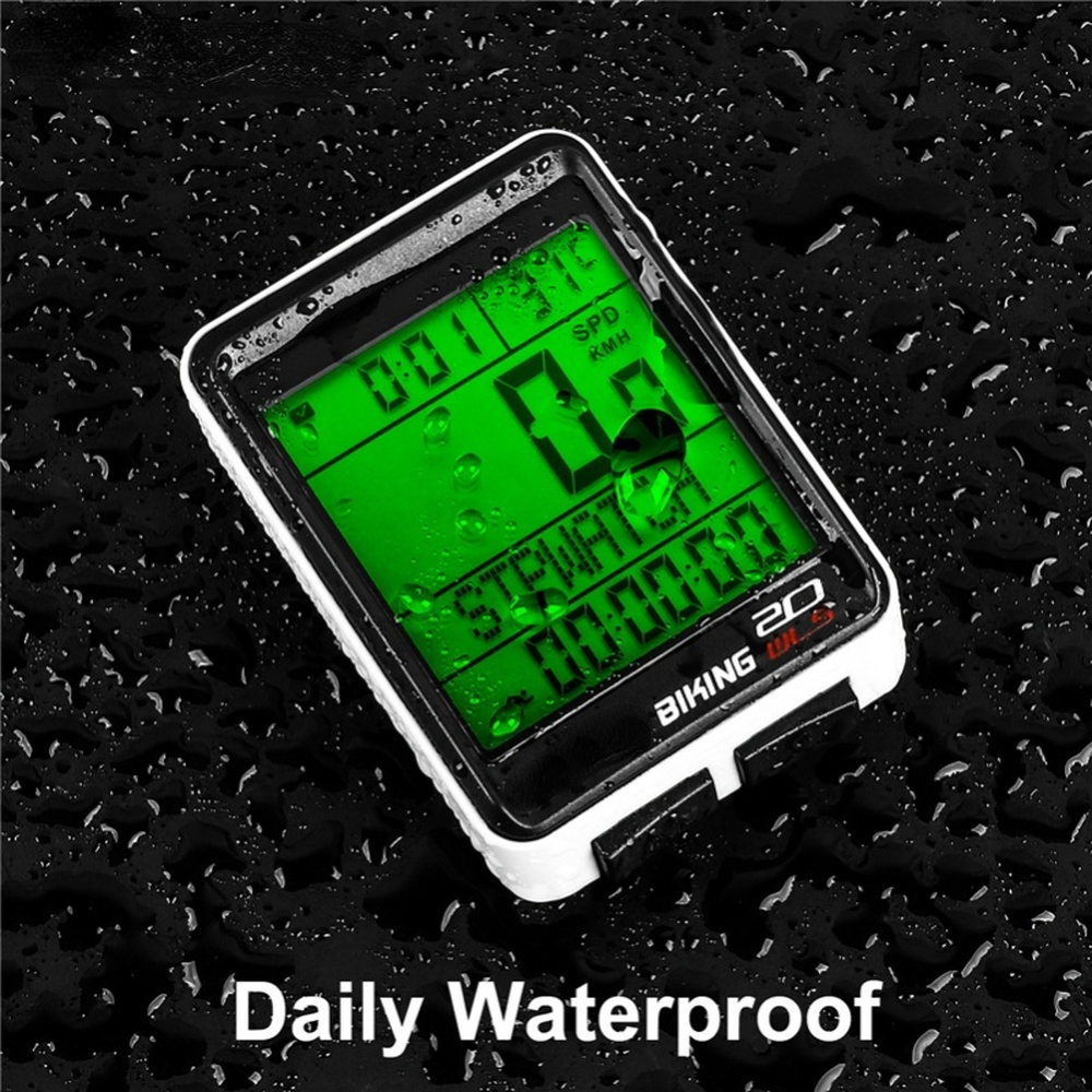 GPS Waterproof Bicycle Computer Wireless Bicycle Odometer Stopwatch Speedometer 2.1 Inch Bicycle Computer 5 Languages Stopwatch
