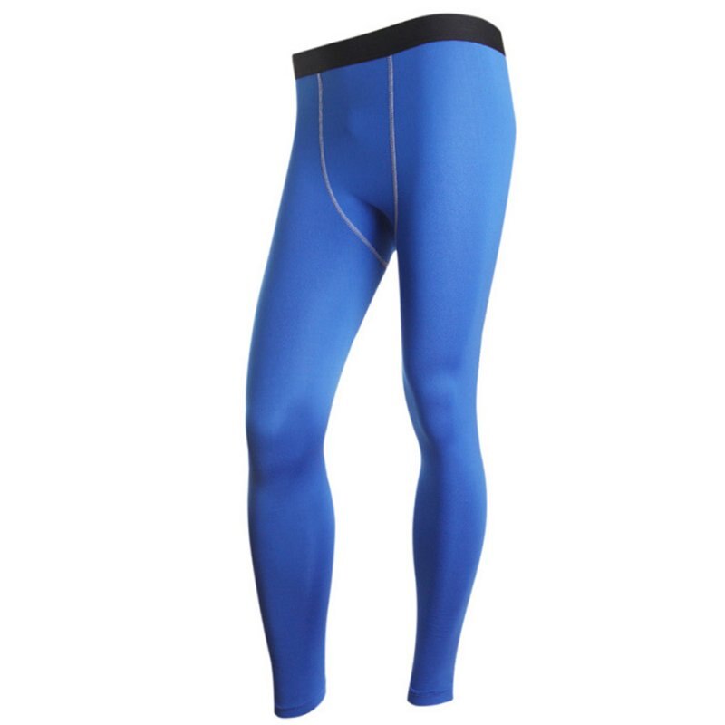 Caleçon long en peluche doux, épais et chaud pour homme, corsage moulant, pantalon thermique, vêtements de nuit: Bleu / L