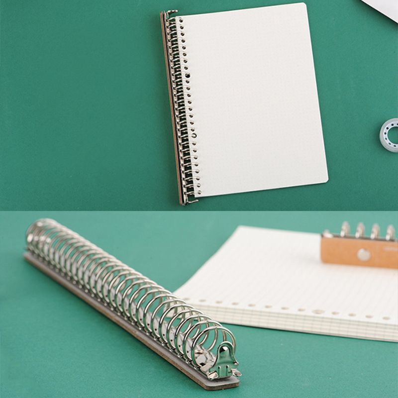 B5-Carpeta de anillas con 26 agujeros, hoja metálica suelta, Clip, anillo de bisagra, calendario, álbum de recortes DIY, círculo para 120 páginas