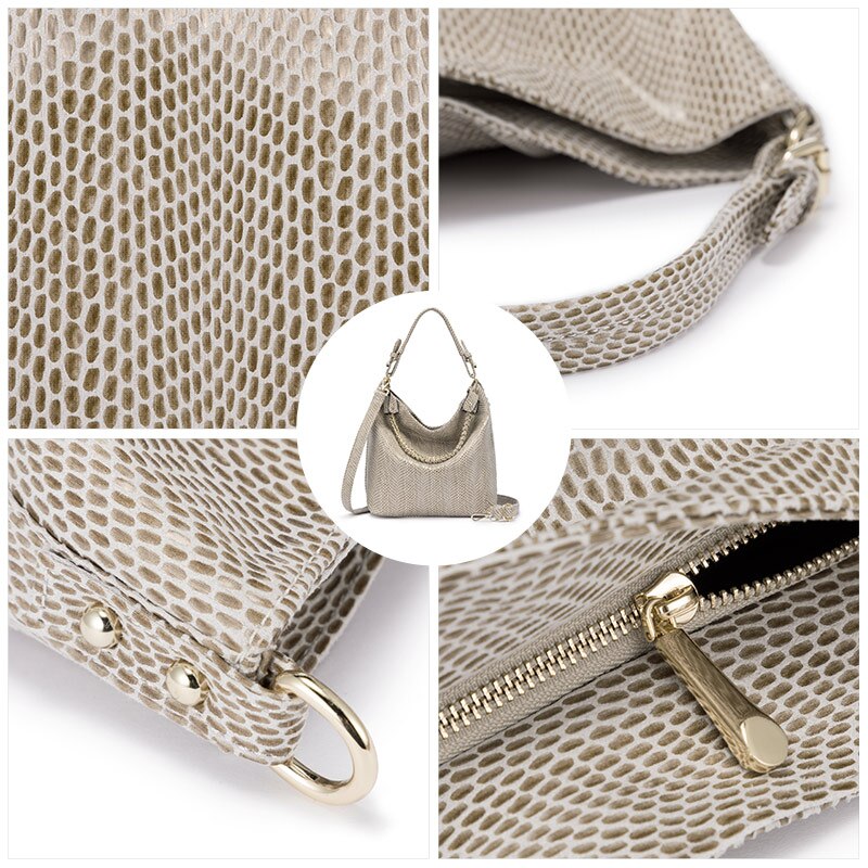 REALER-Bolso de hombro grande con asa superior para mujer, bandolera de cuero artificial con cadena,